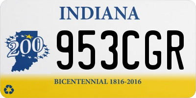 IN license plate 953CGR