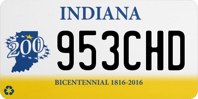IN license plate 953CHD