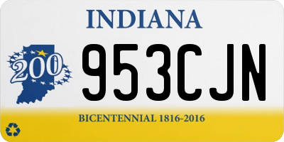 IN license plate 953CJN
