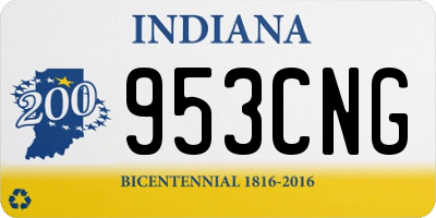 IN license plate 953CNG
