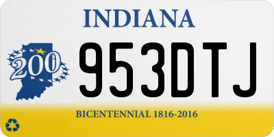IN license plate 953DTJ