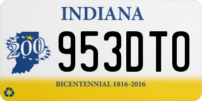 IN license plate 953DTO