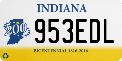 IN license plate 953EDL