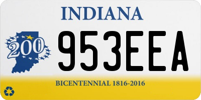 IN license plate 953EEA