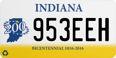 IN license plate 953EEH