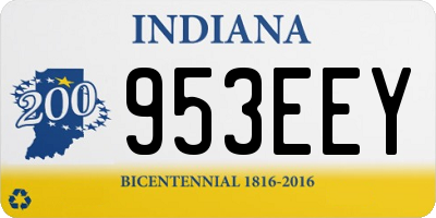 IN license plate 953EEY