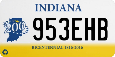 IN license plate 953EHB