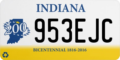IN license plate 953EJC