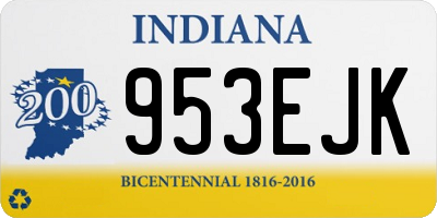 IN license plate 953EJK