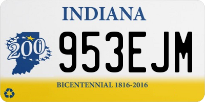 IN license plate 953EJM