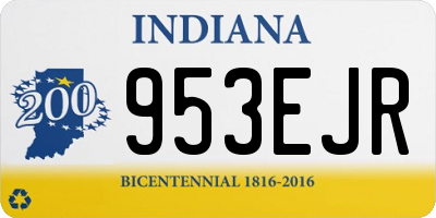 IN license plate 953EJR