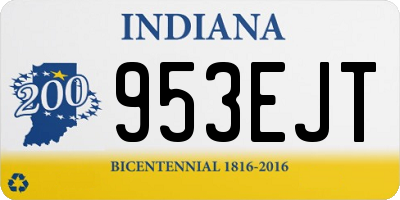 IN license plate 953EJT