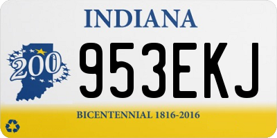 IN license plate 953EKJ
