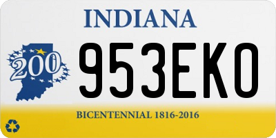 IN license plate 953EKO