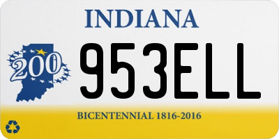 IN license plate 953ELL