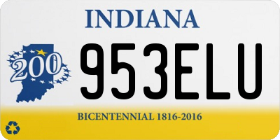 IN license plate 953ELU