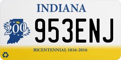 IN license plate 953ENJ