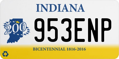 IN license plate 953ENP