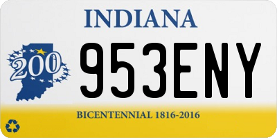 IN license plate 953ENY