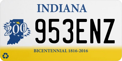 IN license plate 953ENZ