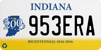 IN license plate 953ERA