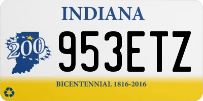 IN license plate 953ETZ