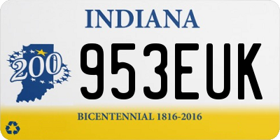 IN license plate 953EUK