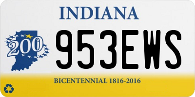 IN license plate 953EWS