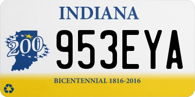 IN license plate 953EYA