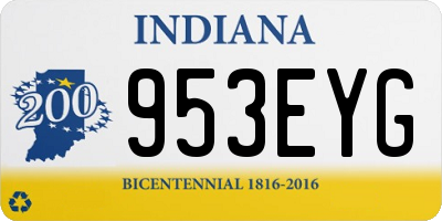 IN license plate 953EYG