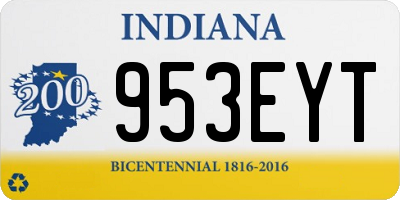 IN license plate 953EYT