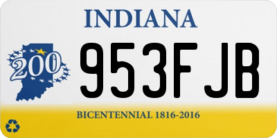 IN license plate 953FJB