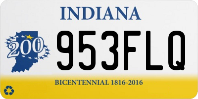 IN license plate 953FLQ