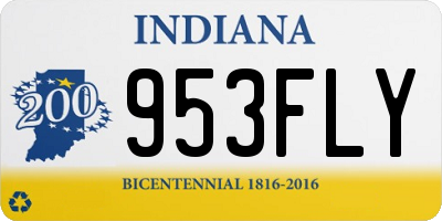 IN license plate 953FLY