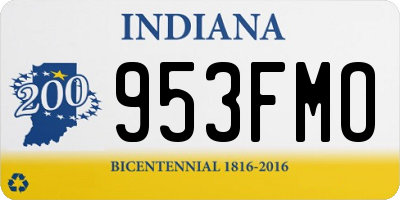 IN license plate 953FMO