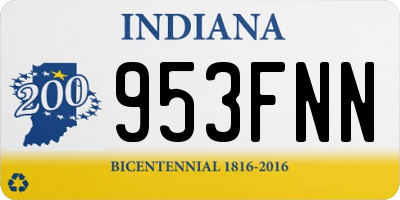IN license plate 953FNN