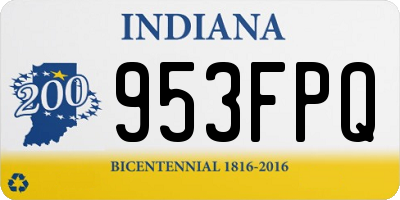 IN license plate 953FPQ
