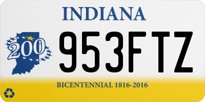 IN license plate 953FTZ