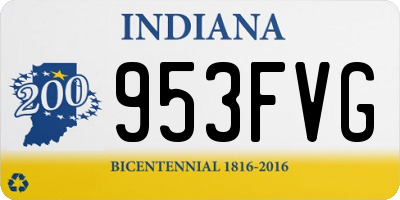 IN license plate 953FVG
