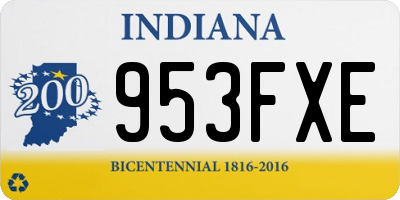 IN license plate 953FXE
