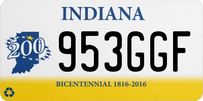 IN license plate 953GGF