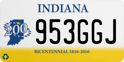 IN license plate 953GGJ