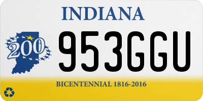 IN license plate 953GGU