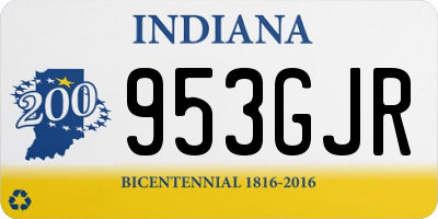 IN license plate 953GJR