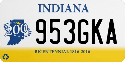 IN license plate 953GKA