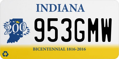 IN license plate 953GMW