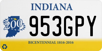 IN license plate 953GPY