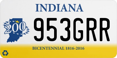 IN license plate 953GRR