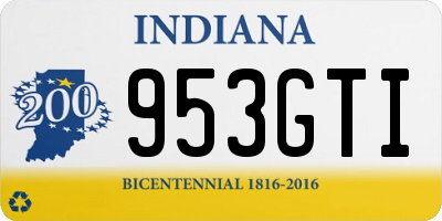 IN license plate 953GTI