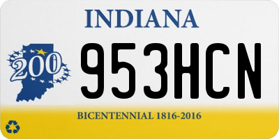 IN license plate 953HCN